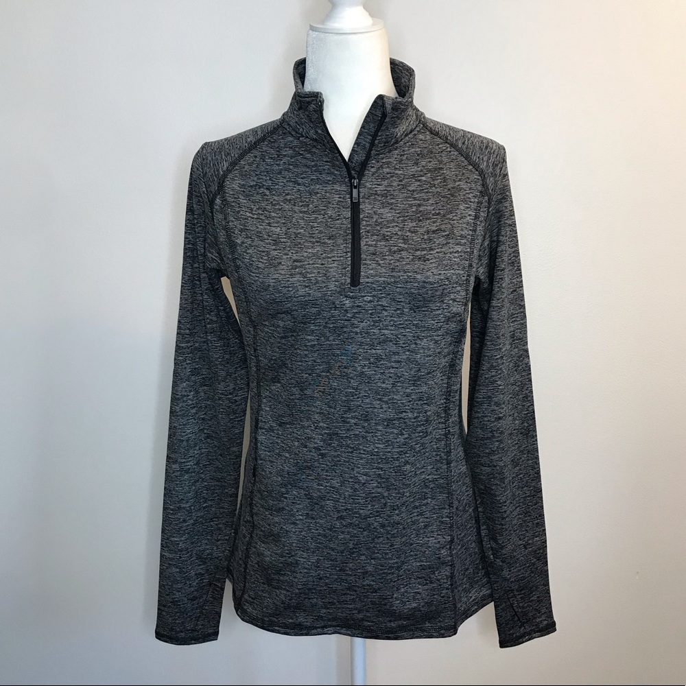 NEW All in Motion Gray Zip Pullover Running M - Picture 5 of 9